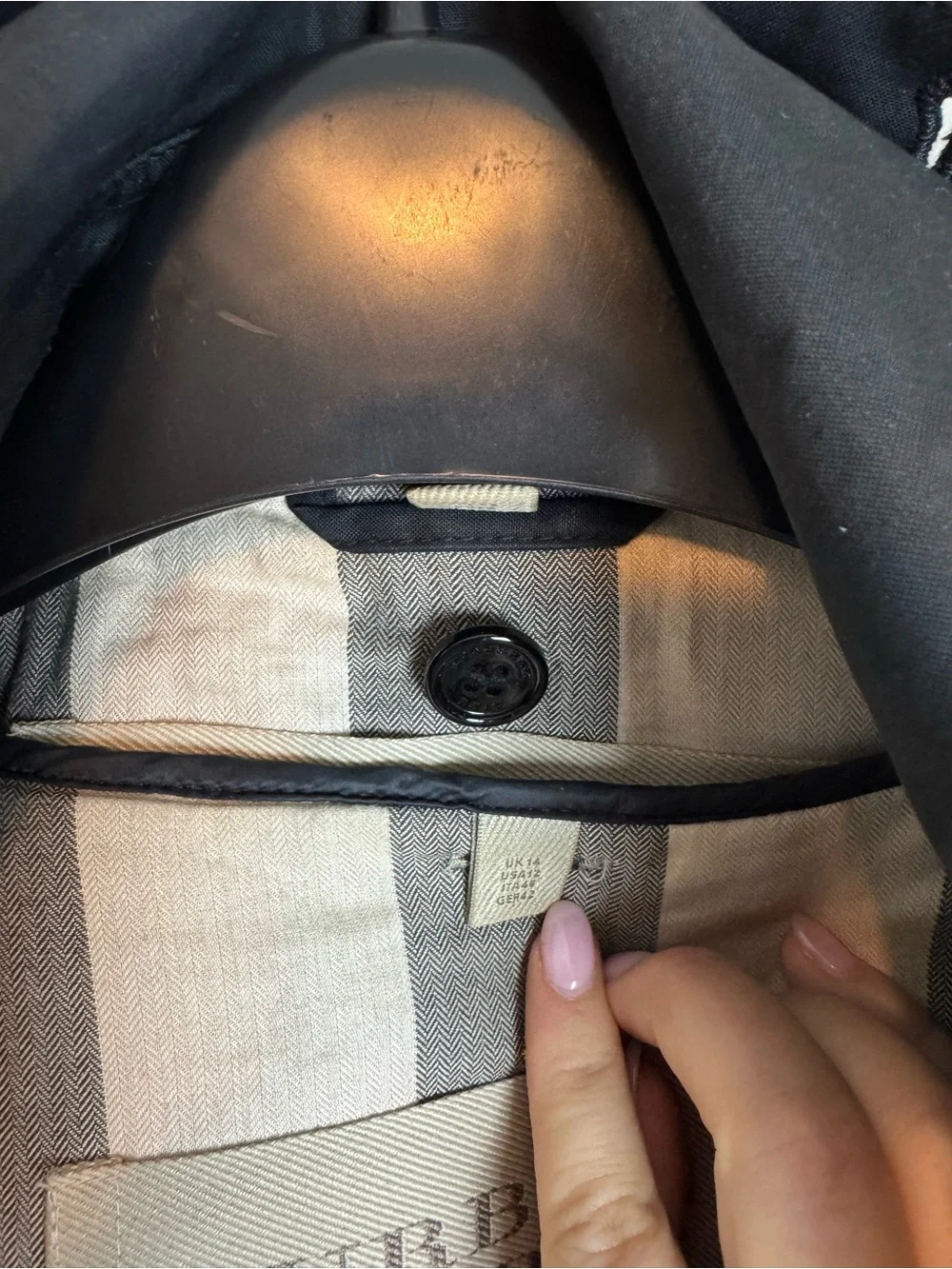 Burberry Brit Reymoore Black Double Breasted Trench Coat & Packable Insert - Picture 9 of 13